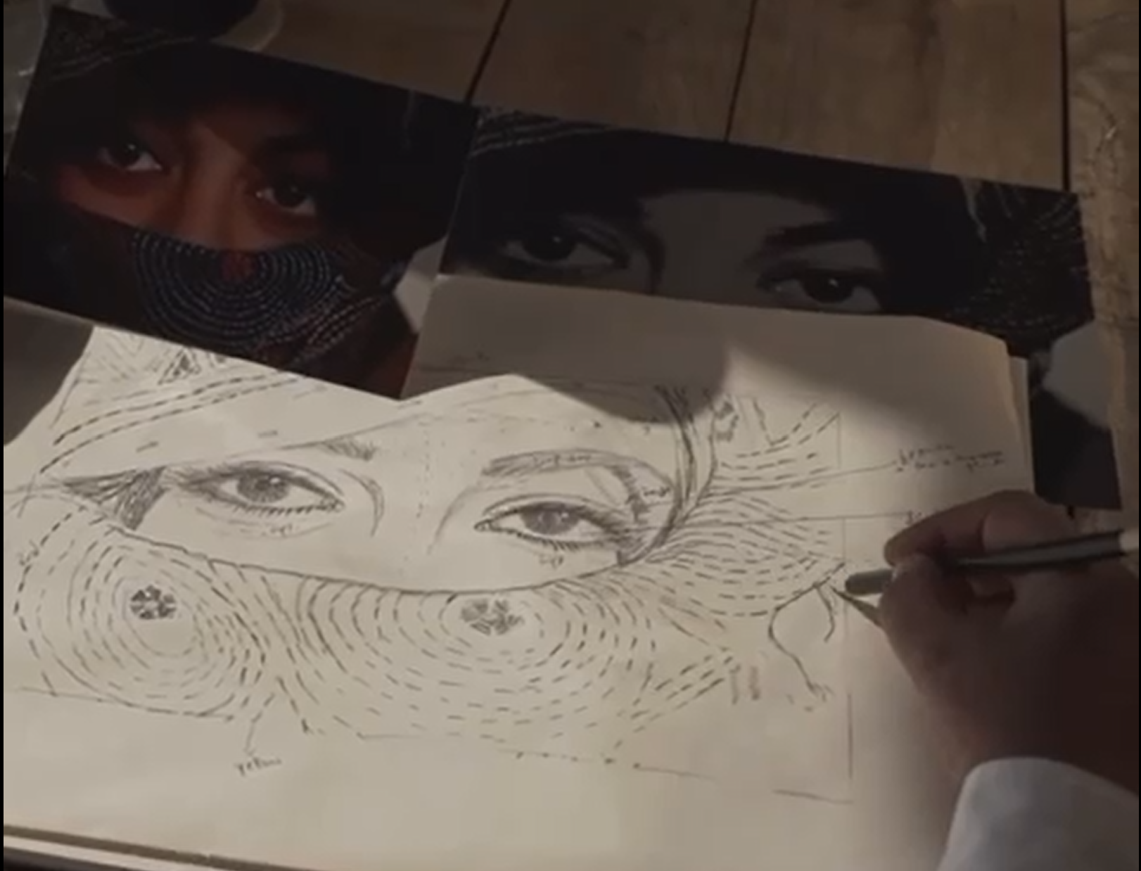 A sketch for an embroidery piece